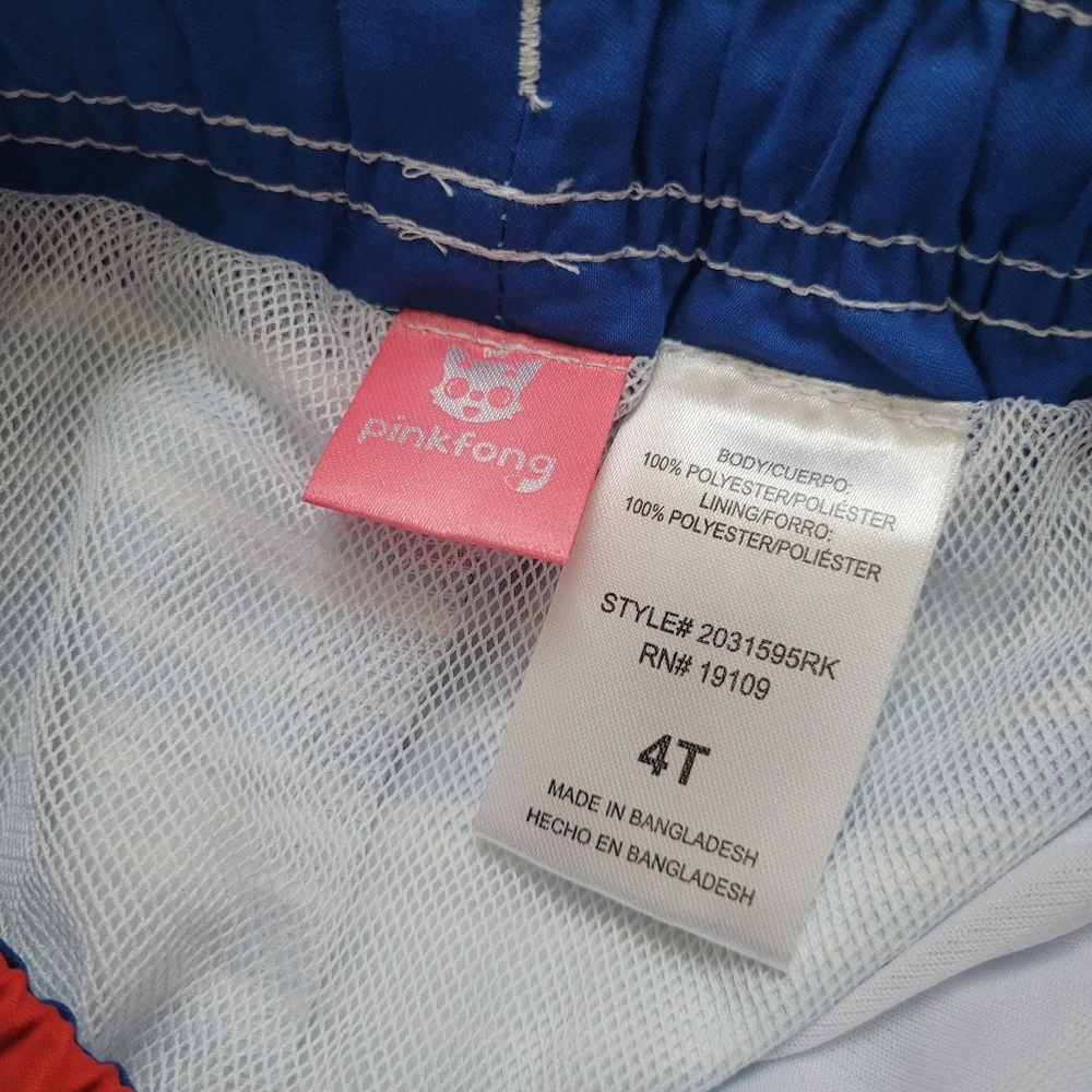 NWT Pinkfong Baby Shark Swim Trunks Boys 4T